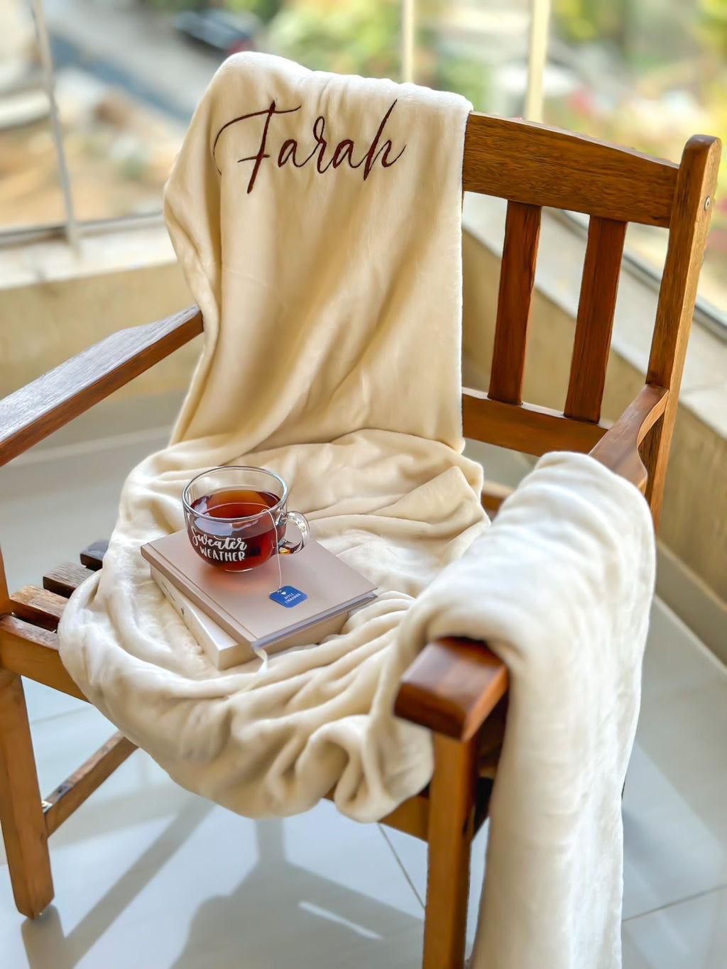 Custom Name Embroidered Blanket