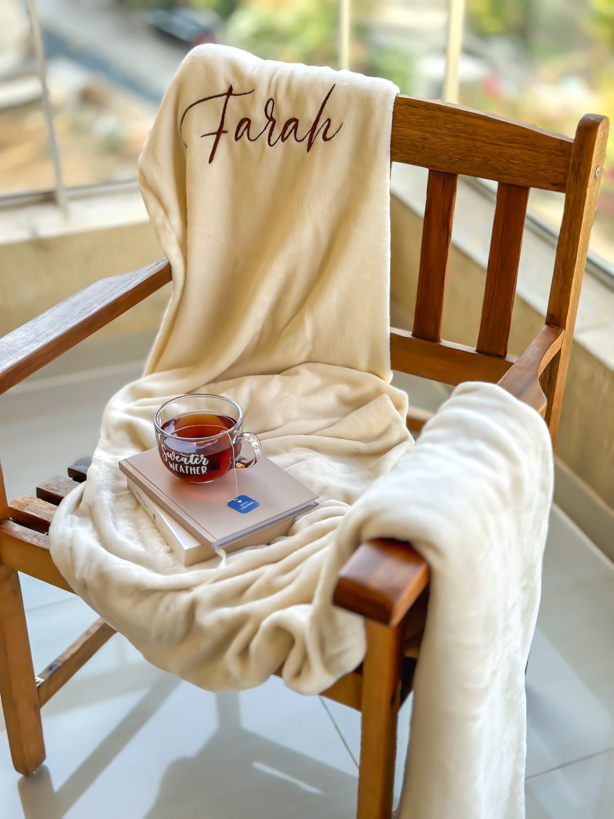 Custom Name Embroidered Blanket