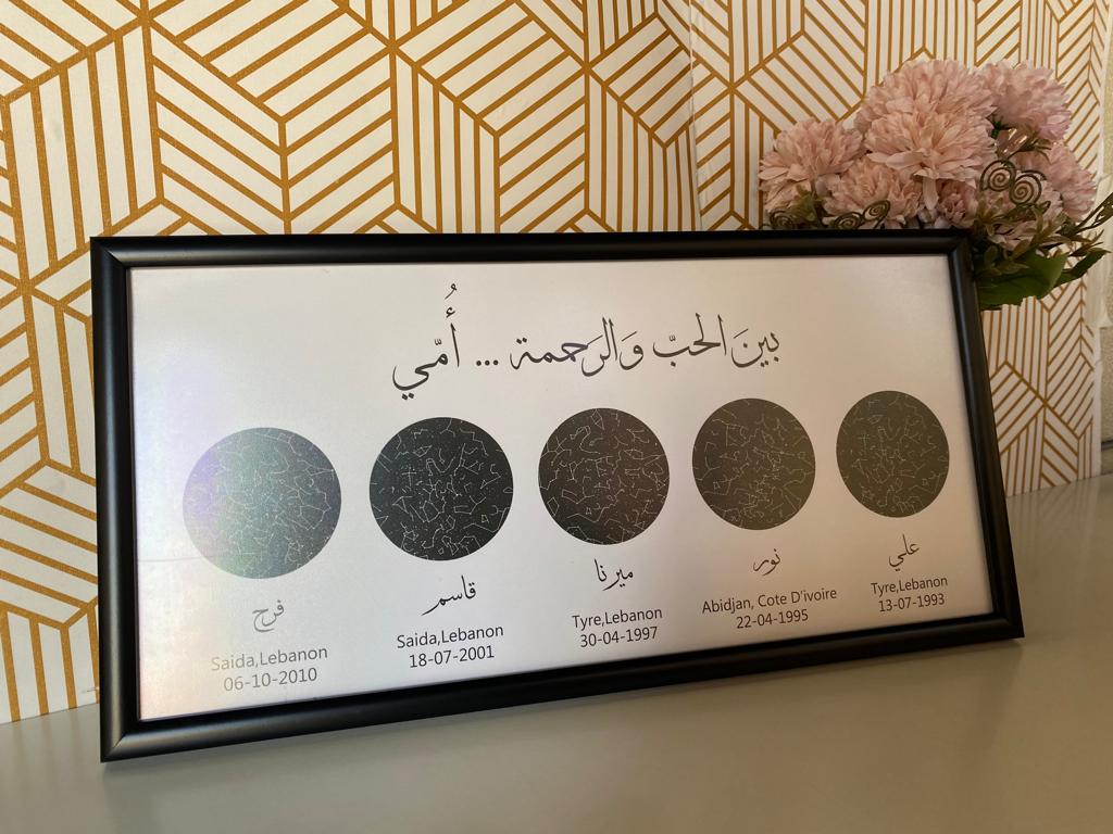 Mother's Day Family Starmap Frame