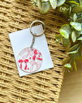 Red Bow Acrylic Keychain
