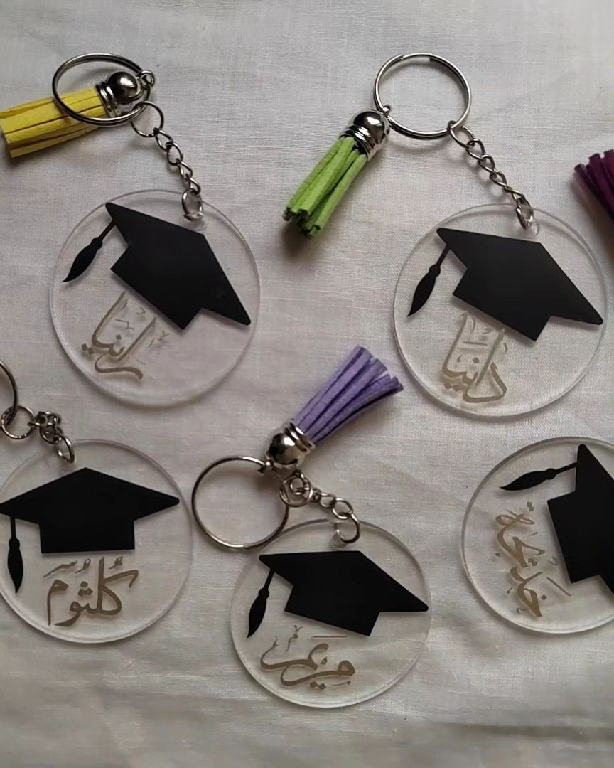 Custom Name Graduation Acrylic Keychain