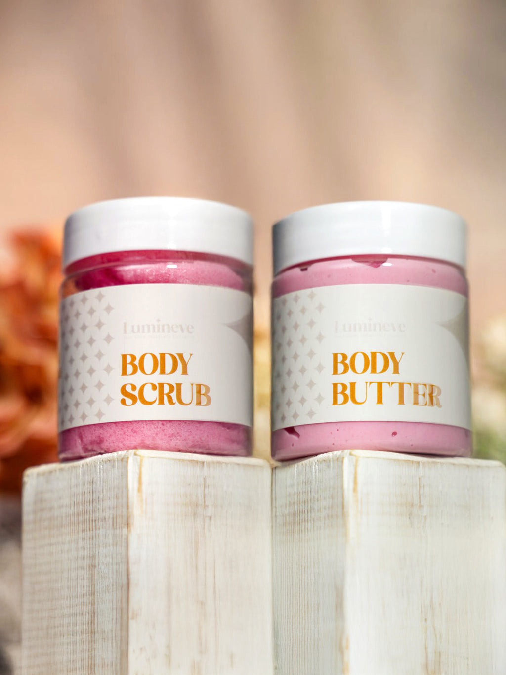 LUMINEVE Red Rose & Jasmine Glow Set - Complete Body Care Routine