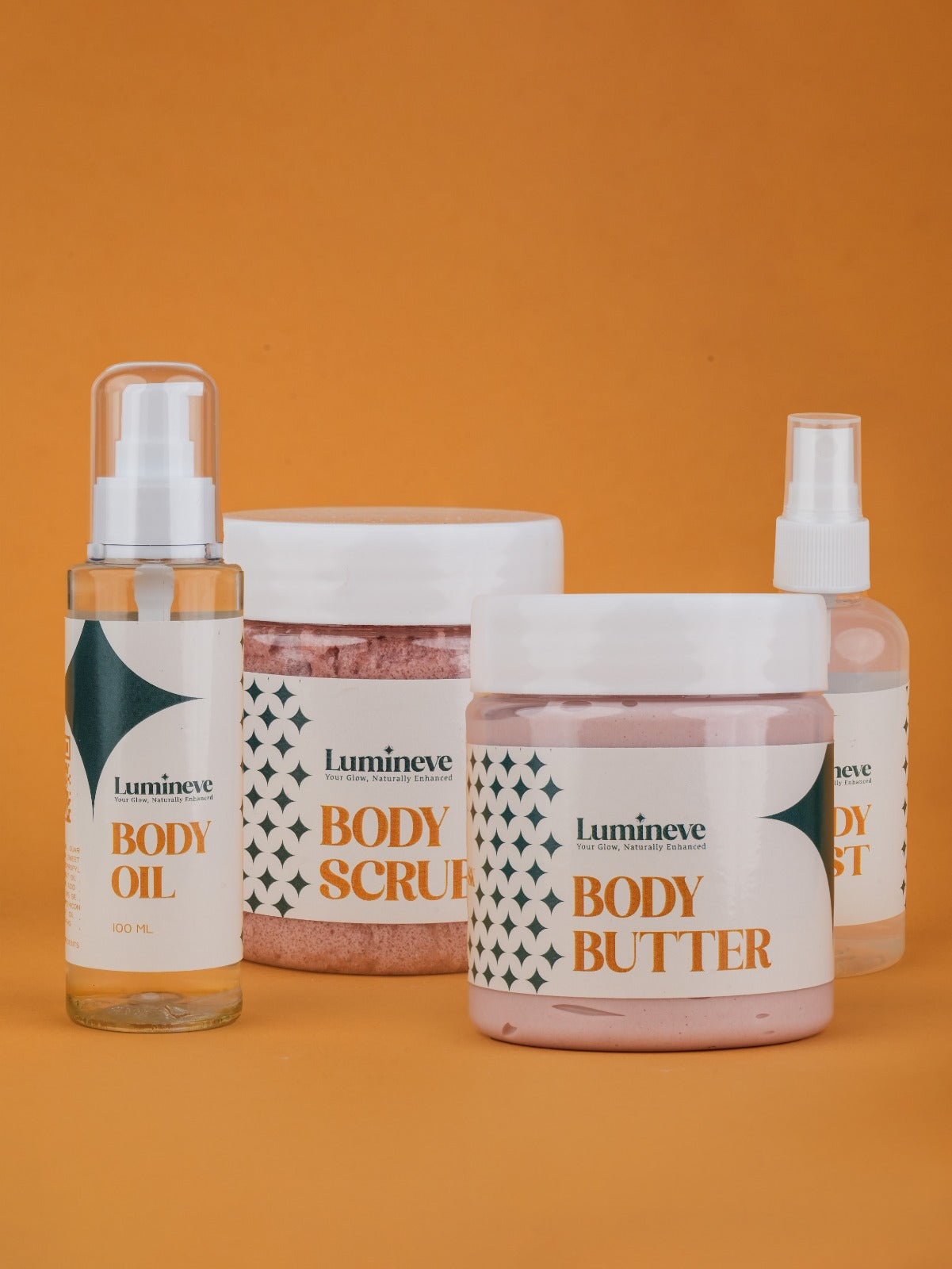 LUMINEVE White Musk & Oud Glow Set - Complete Body Care Routine
