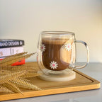 Daisy Double Glass Cup
