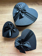 Mini Nutella Jars & Artificial Roses Heart Gift Box