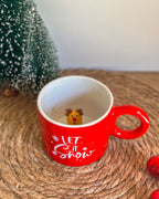 "Make A Wish" Reindeer Christmas Ceramic Cup