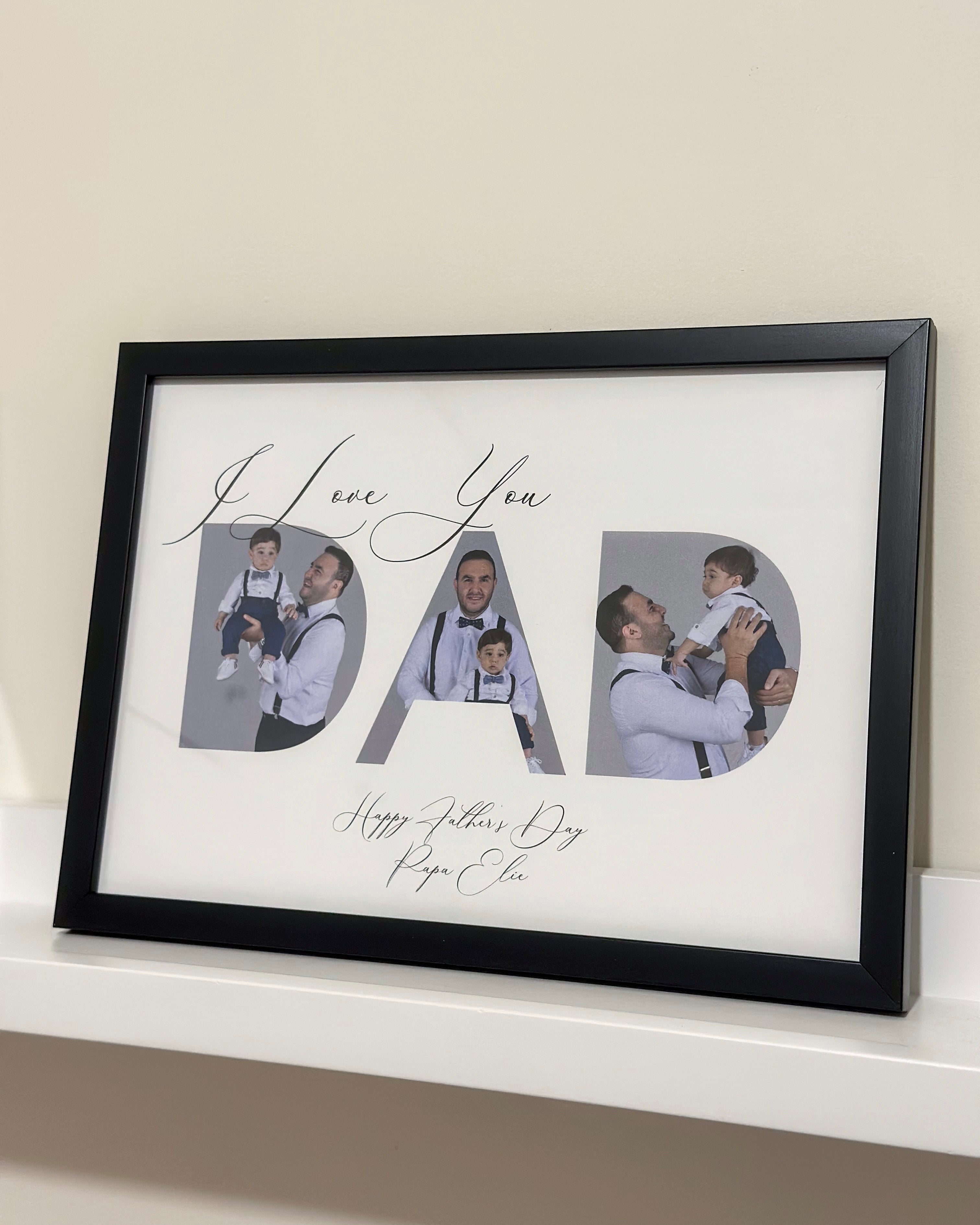 I love You DAD Photo Collage Frame