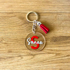 Custom Name & Initial Acrylic Keychain