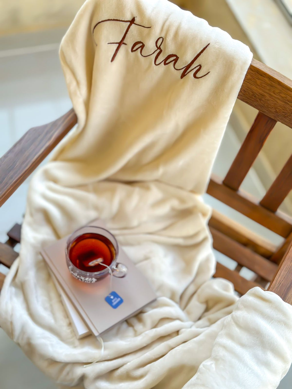 Custom Name Embroidered Blanket