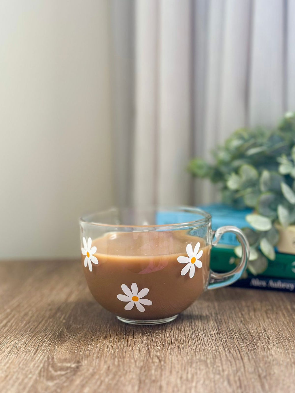 Daisies Glass Cup
