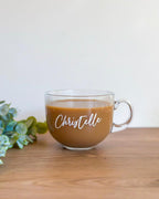 Custom Name Glass Cup