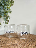 Lebanese Morning SMALL Double Glass Cup Set