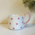 Mini Hearts Ceramic Cup - Pink