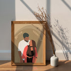 Couple illustration Frame