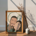 Couple illustration Frame
