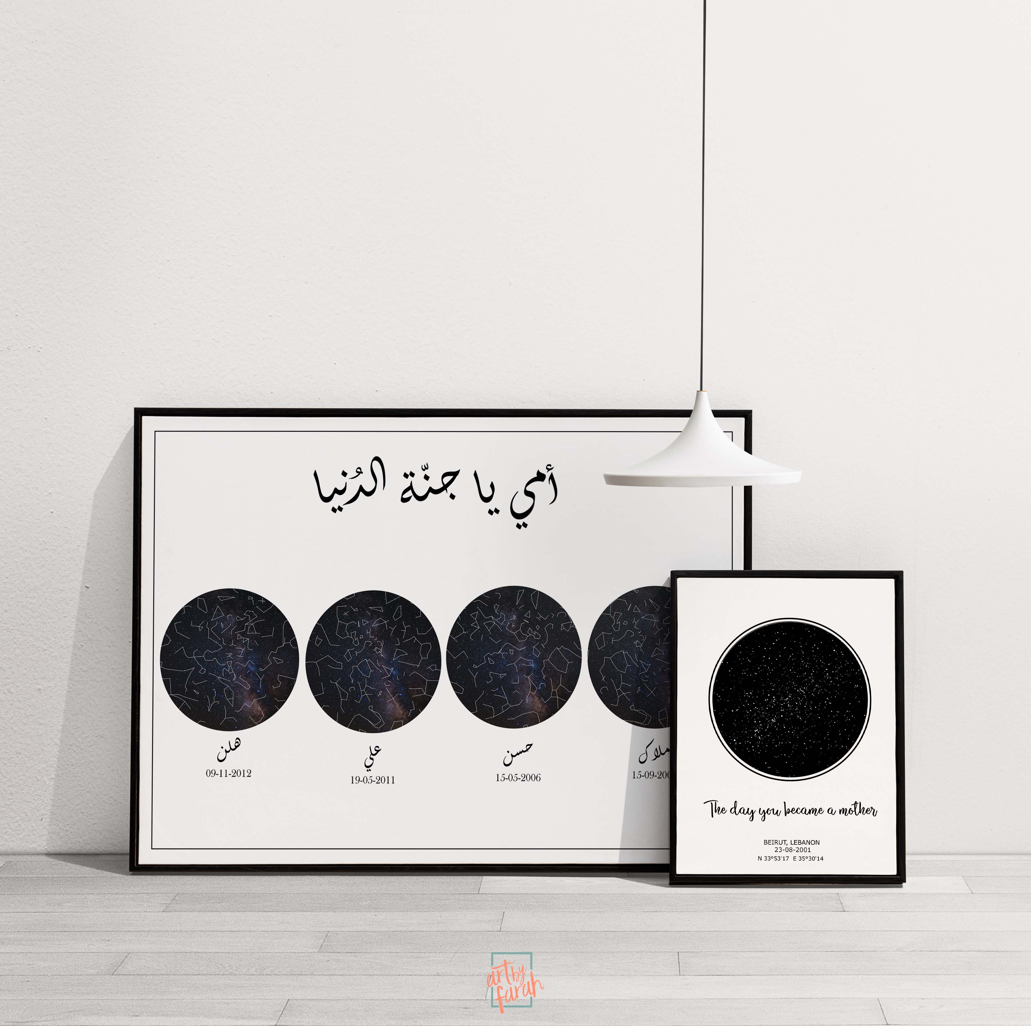 Mother's Day Family Starmap Frame